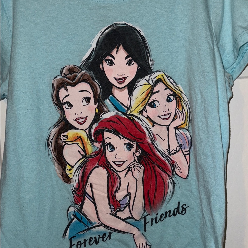 Disney Kids Light Blue Princess Friends Tee - Picture 3 of 3